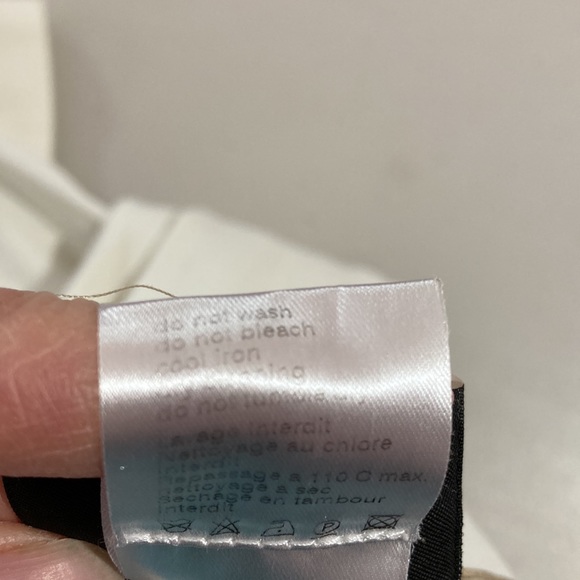 AKRIS, Melissa, Ivory, cotton blend side zip pants. Size, 4 - Picture 12 of 13